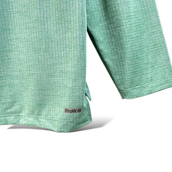 Spyder Active ProWeb Pullover Mens Sz M GRN 1/4 Zip LS 4Way Performance Stretch - Picture 5 of 12